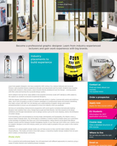 University of Gloucestershire website