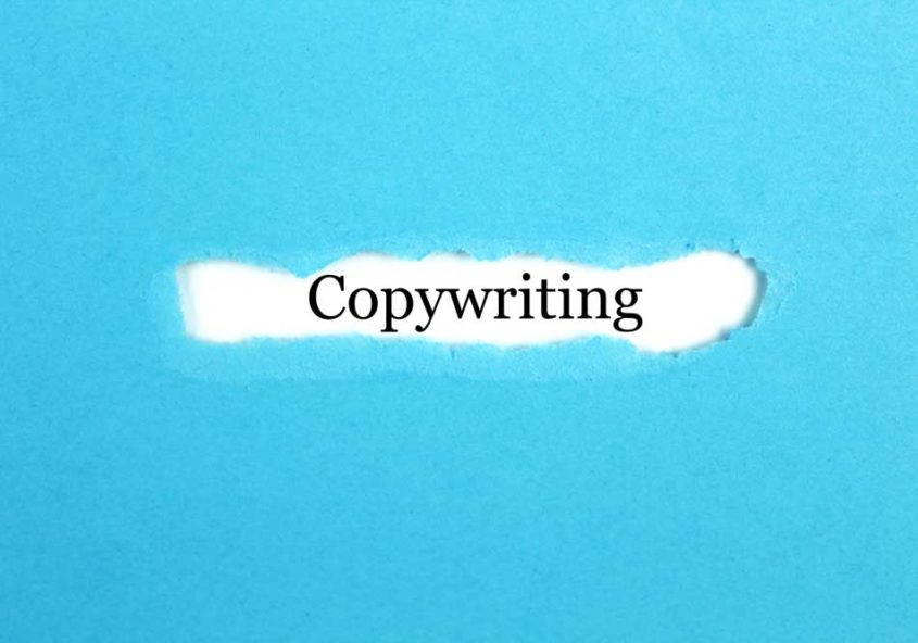 Copywriting typographic