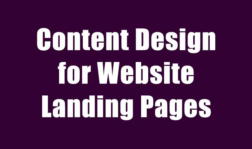 Text graphic: Content_Design_for_Website_Landing_Pages