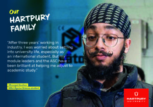 Hartpury University positive role models postcard