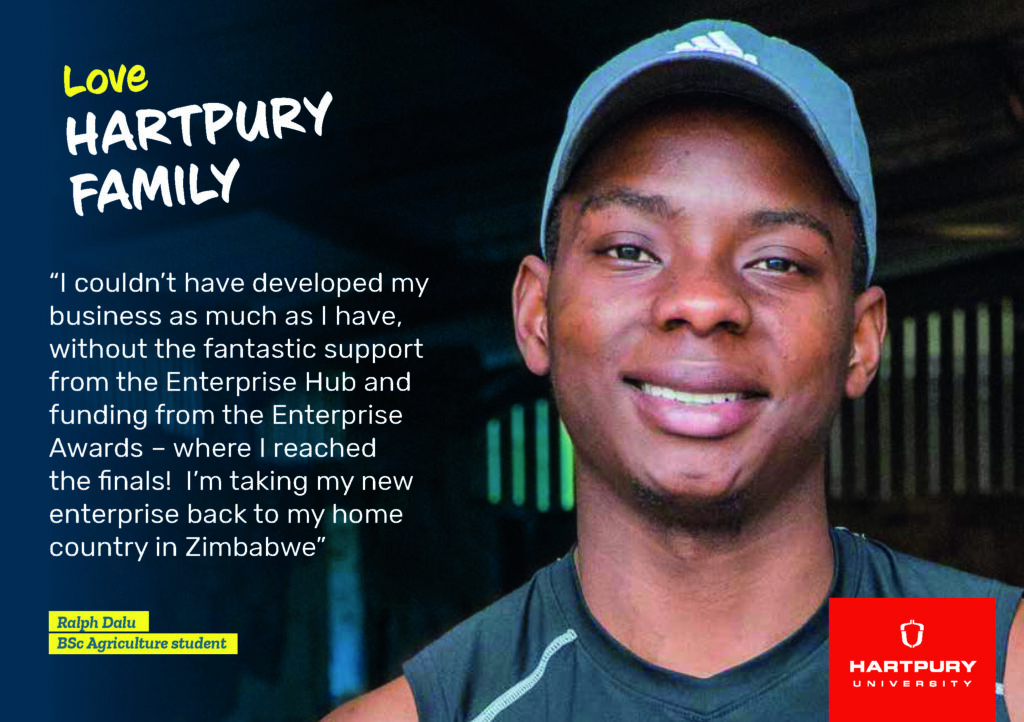 Hartpury University positive role models postcard