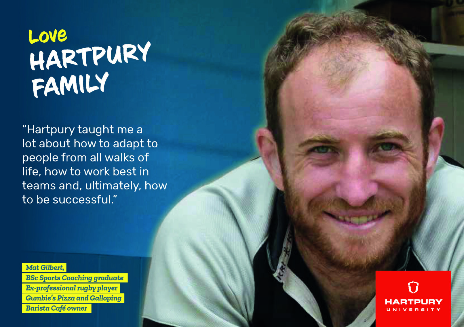 Hartpury University positive role models postcard