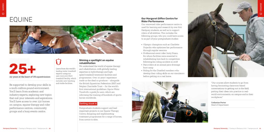 Hartpury University postgraduate offer-holder conversion guide