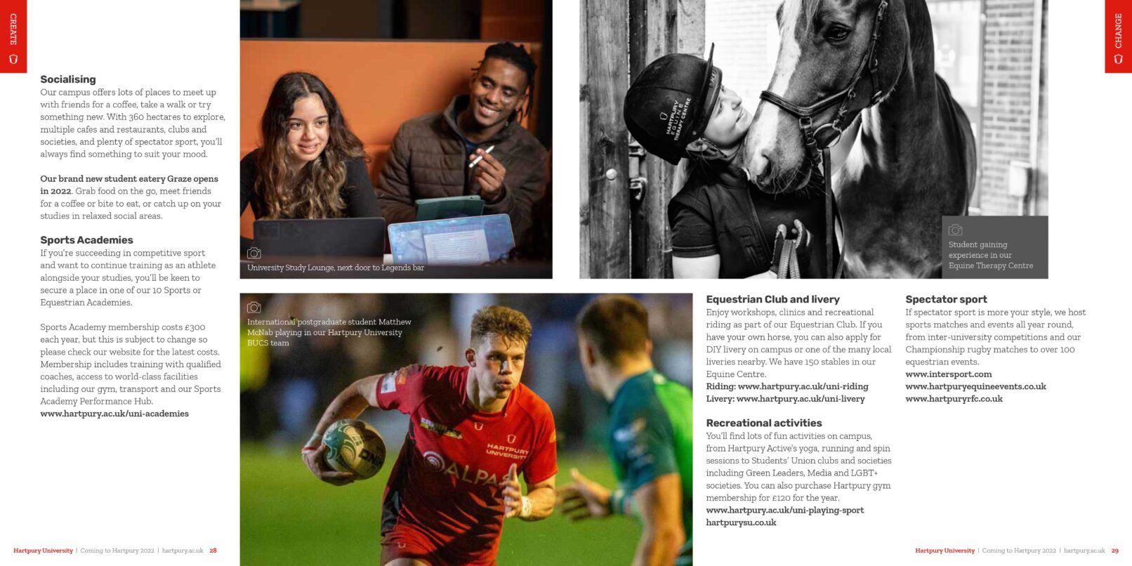 Hartpury University postgraduate offer-holder conversion guide