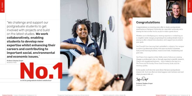 Hartpury University postgraduate offer-holder conversion guide