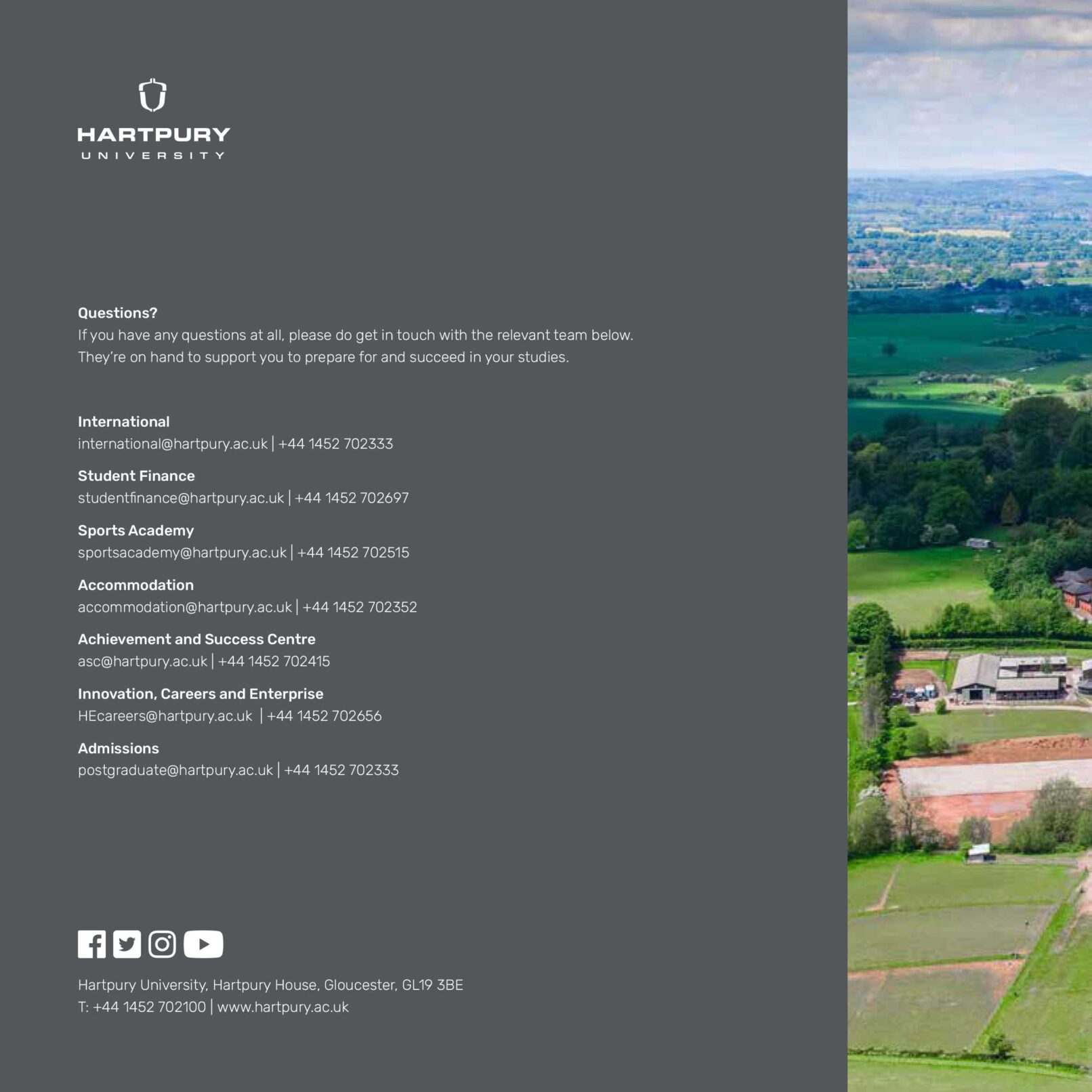 Hartpury University postgraduate offer-holder conversion guide